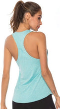 Load image into Gallery viewer, Women Racerback Yoga Tank Tops Sleeveless Fitness Yoga Quick Dry