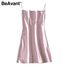 Load image into Gallery viewer, Women Spaghetti Strap Sexy Mini Dress V-Neck Club Party Dress