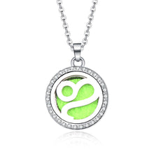 Load image into Gallery viewer, Aroma Locket Necklace Magnetic Stainless Steel Aromatherapy Essential Oil Diffuser