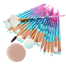 Load image into Gallery viewer, 20 PCS Diamond Makeup Brushes Powder Set